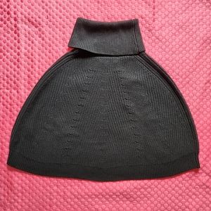 Banana Republic Black Knit Turtleneck Sweater Poncho